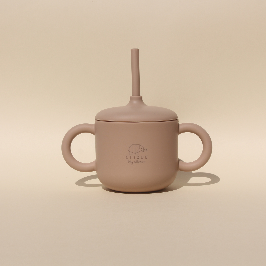 2in1 Straw Cup Khaki