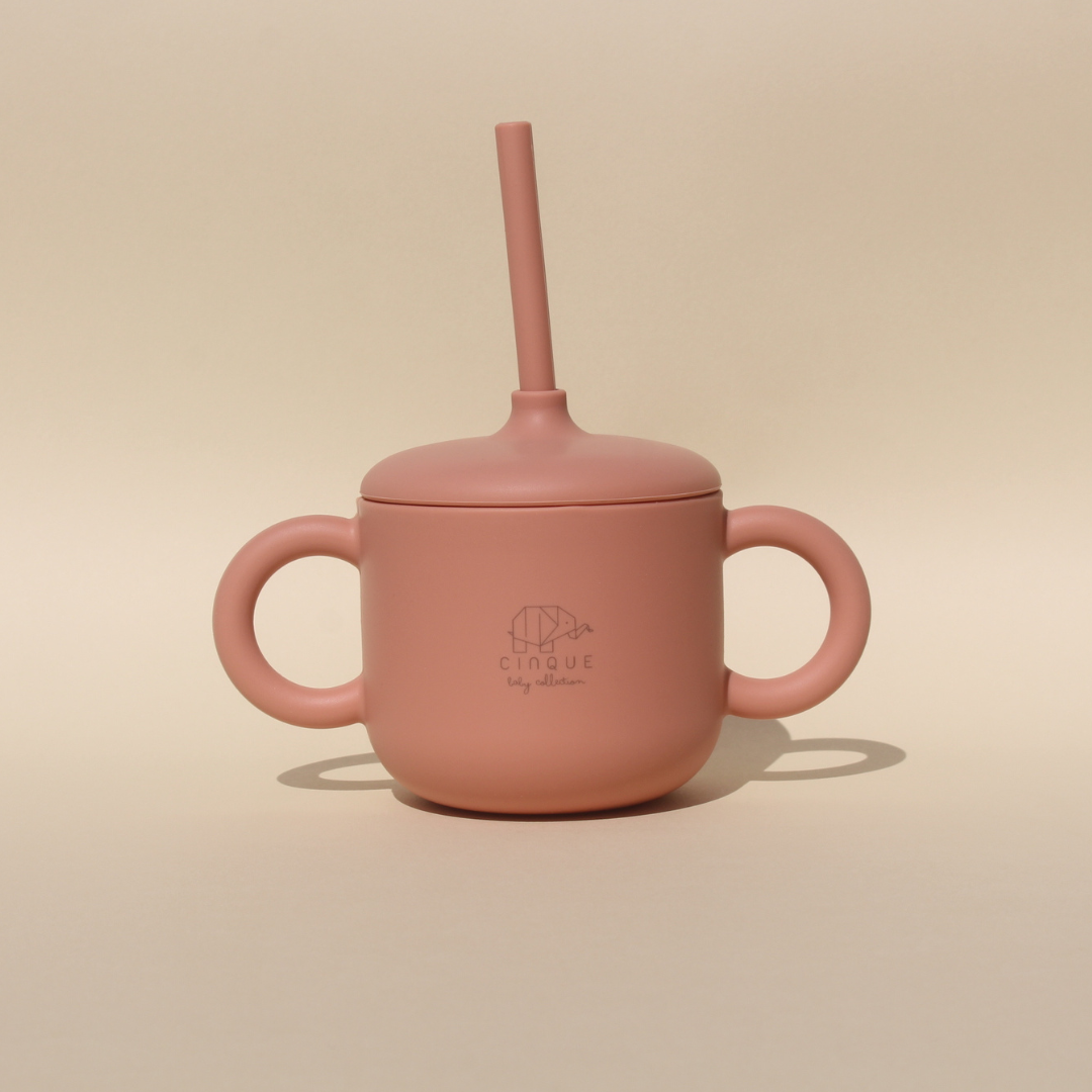 2in1 Straw Cup Apricot