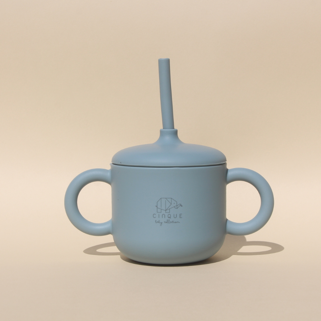 2in1 Straw Cup Blue