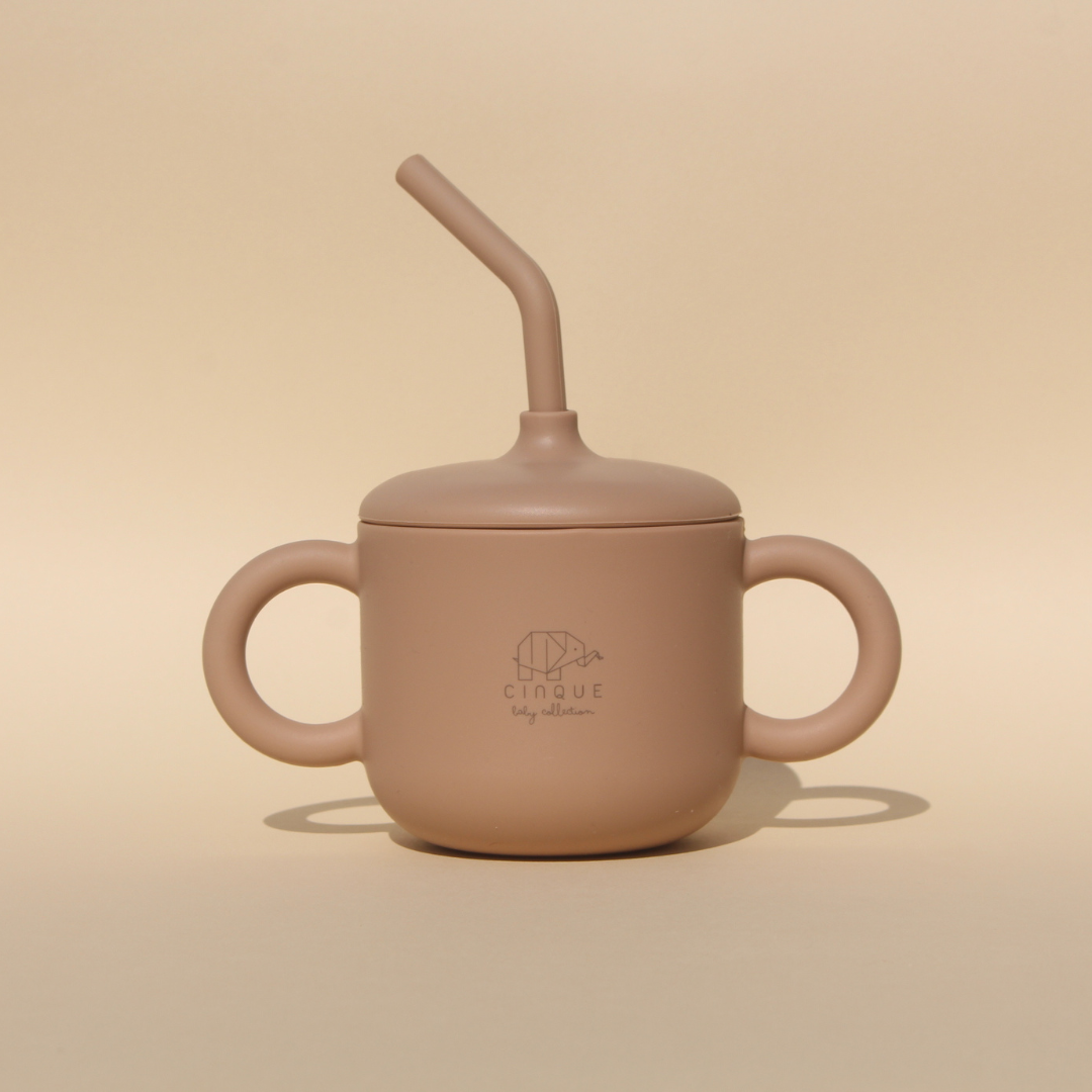2in1 Straw Cup Khaki