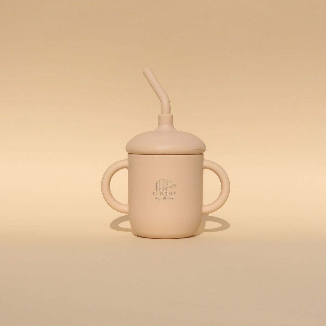 Straw Cup Beige