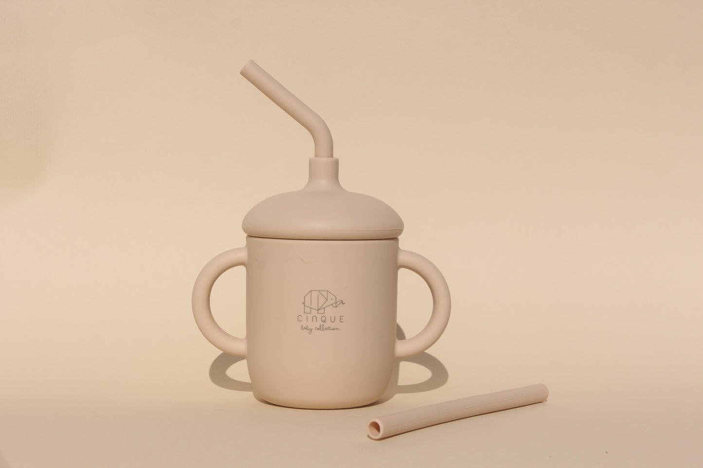 Straw Cup Beige