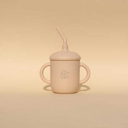 Straw Cup Beige