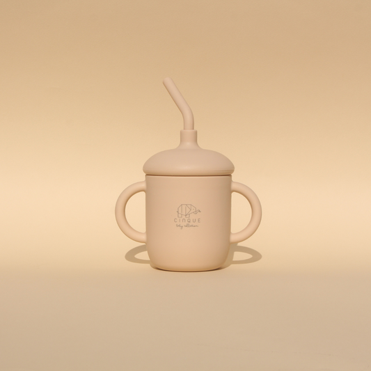 Straw Cup Beige